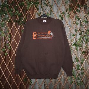L - Vintage Y2K Logo Athletic Sweatshirts cleveland browns